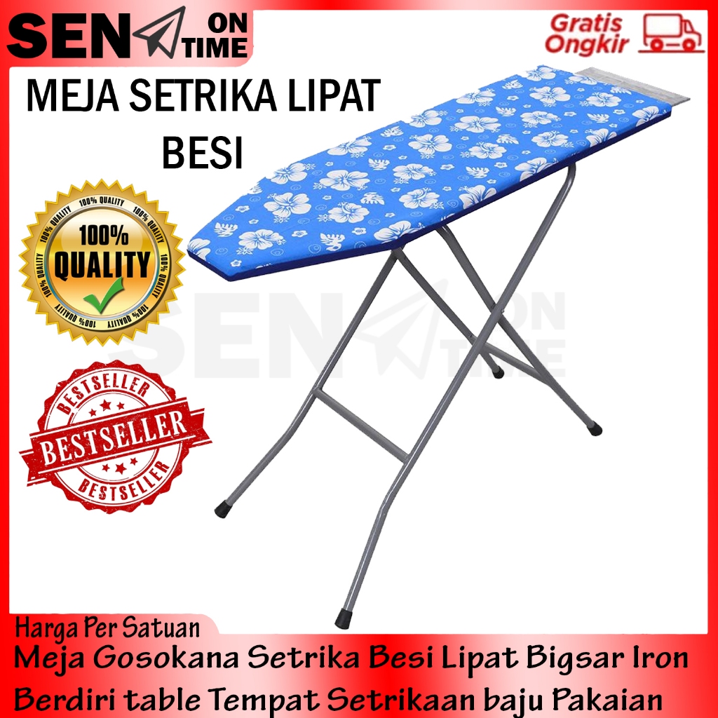 Jual Instant MEJA SETRIKA BERDIRI LIPAT SERBAGUNA KAKI BESI PANJANG