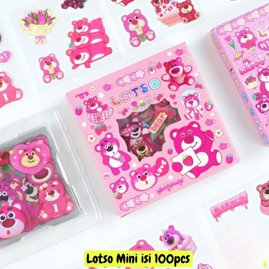 Jual Sticker Kuromi Lotso Kartun Aesthetic Waterproof Sticker Anti Air