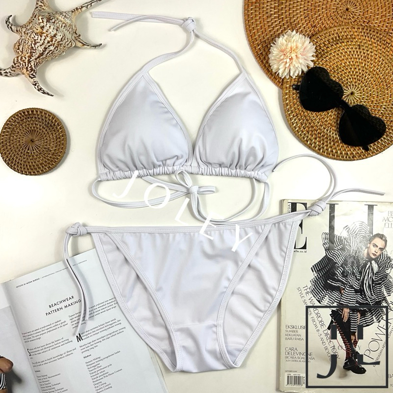 Jual Kai Solid Bikini Set Bikini Pantai Bikini Segitiga Bikini