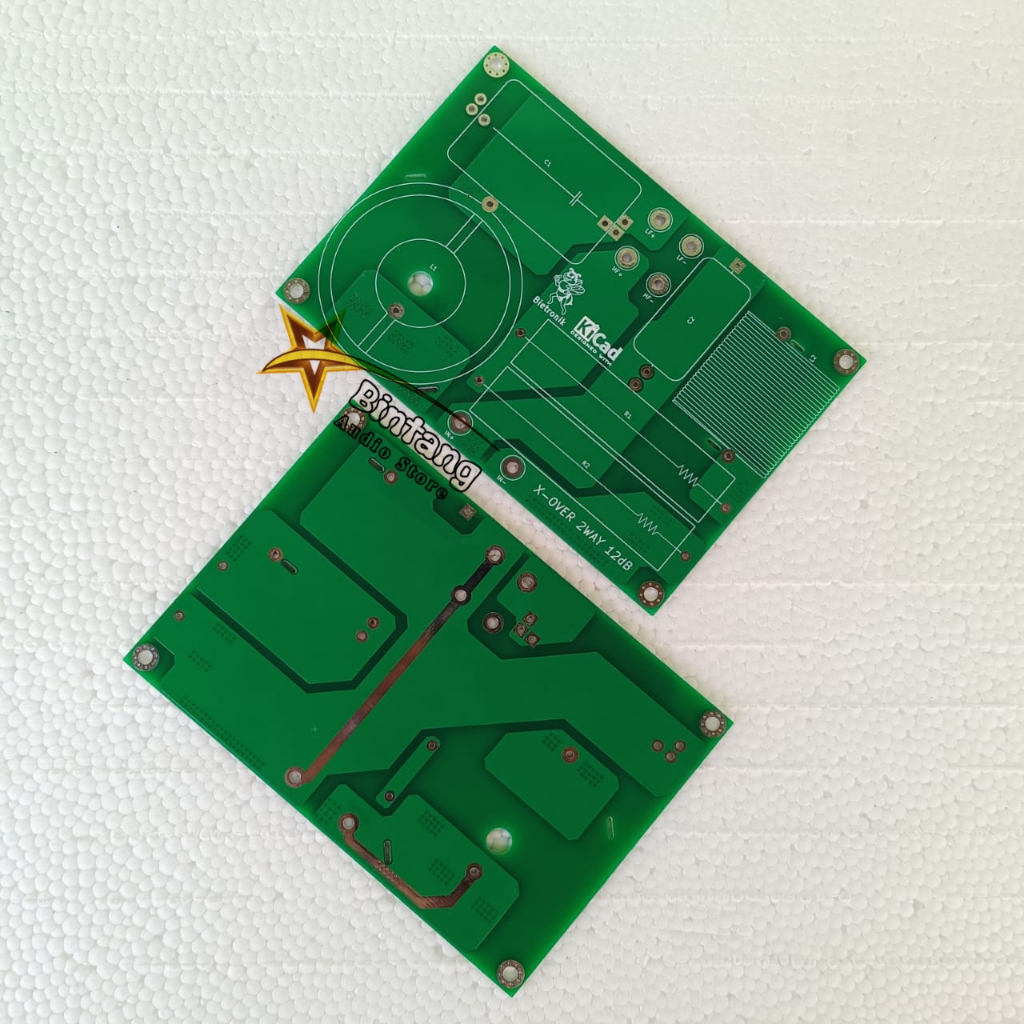 Jual PCB CROSSOVER Pasif 2 WAY 12dB Cross Over Dobel Layer FR4 Fiber