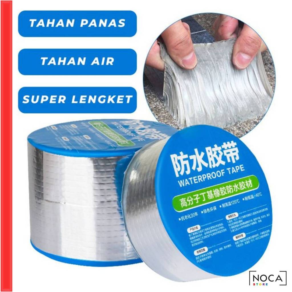 Jual Lakban Anti Bocor Aluminum Foil Tape Waterproof Lem Perekat Anti