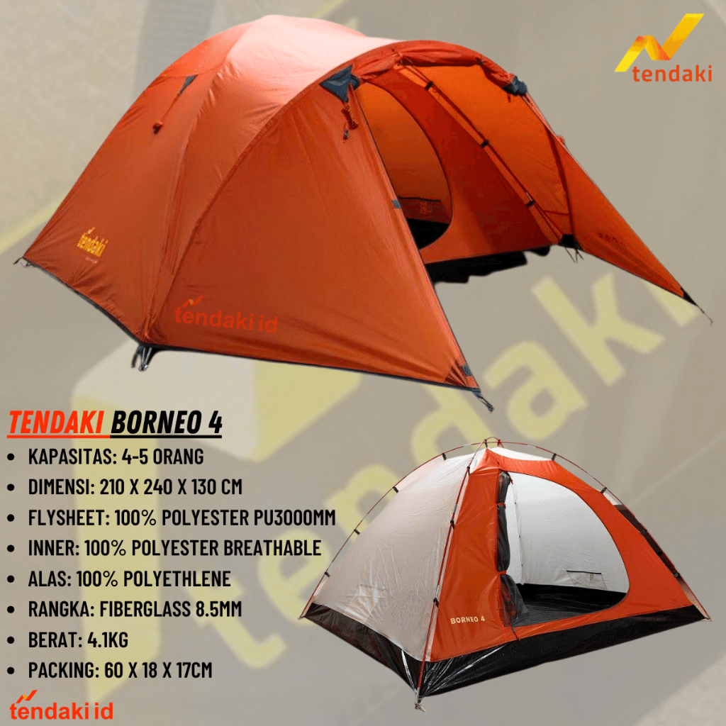 Jual Tenda Moluccas Tenda Compass P Kapasitas Orang Tenda Tendaki