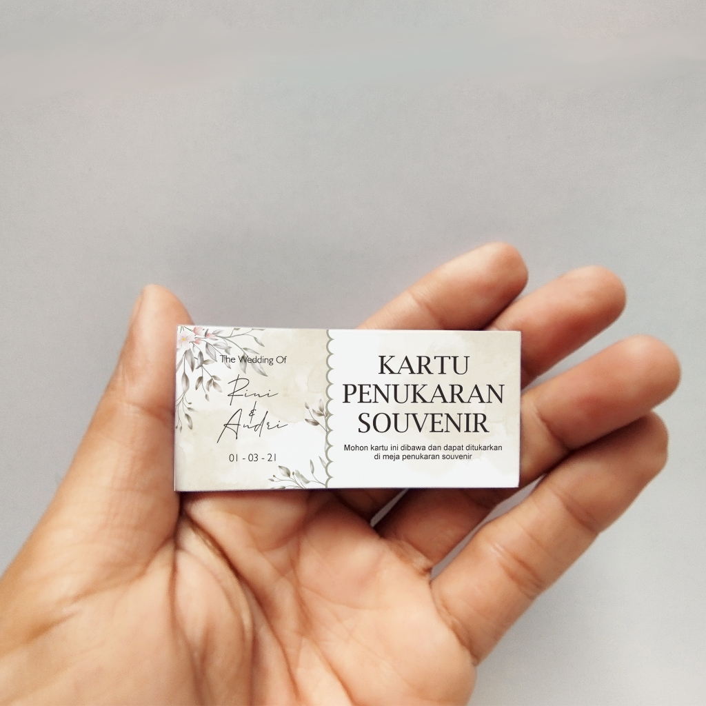 Jual Kartu Penukaran Souvenir Kartu Souvenir Kartu Photobhooth Par