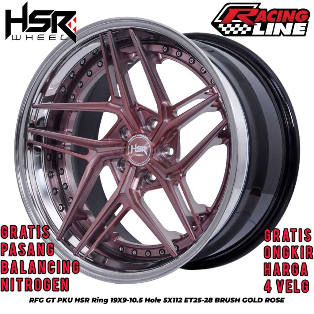 Jual Velg Mobil Racing Hsr Forged Rfg Gt Pku Pc Ring Untuk Mercedes