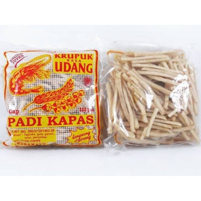 Jual Kerupuk Udang Stik 250 Gram Padi Kapas Shopee Indonesia