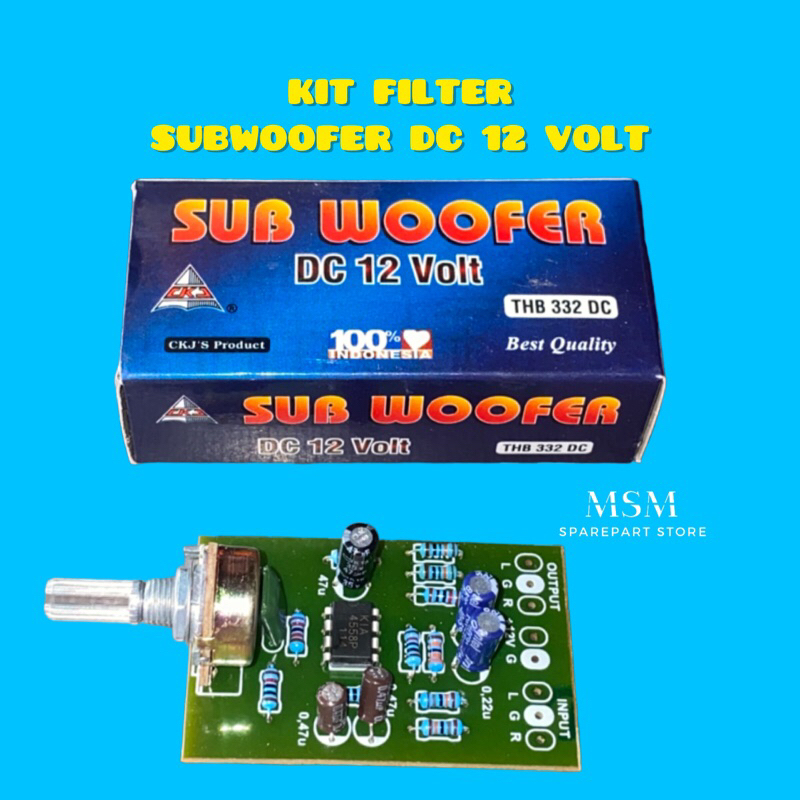 Jual KIT FILTER SUBWOOFER DC 12 VOLT Shopee Indonesia