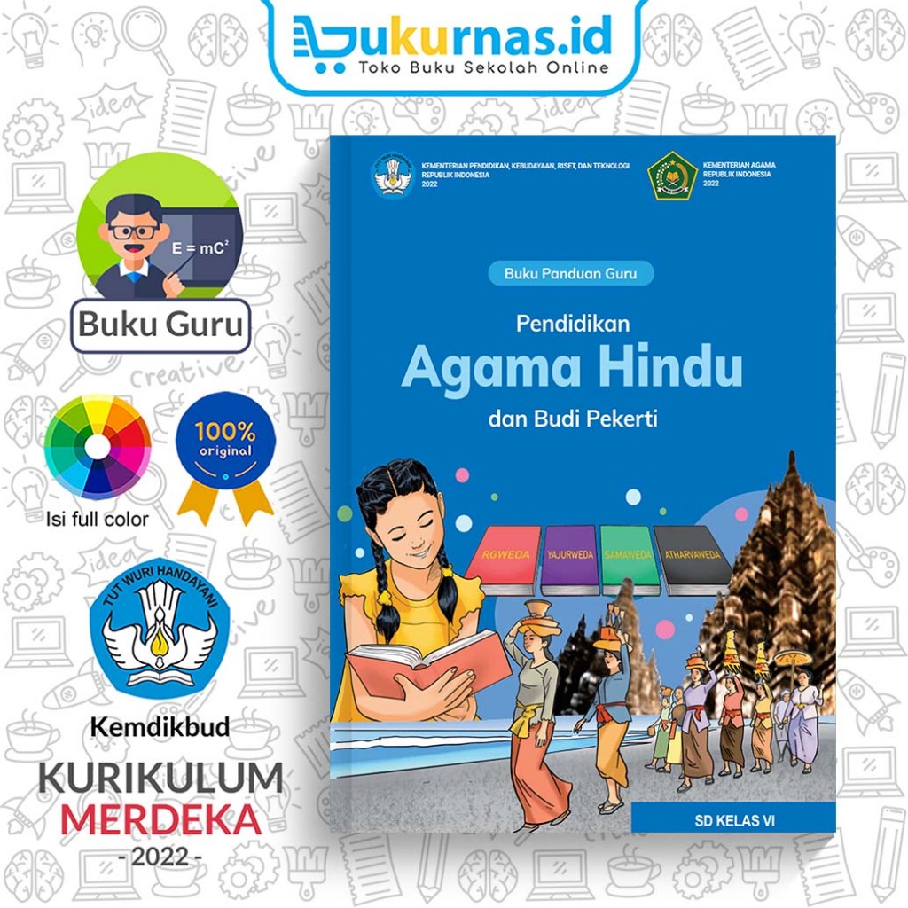 Jual Buku Panduan Guru Pendidikan Agama Hindu SD Kelas 6 Kurikulum