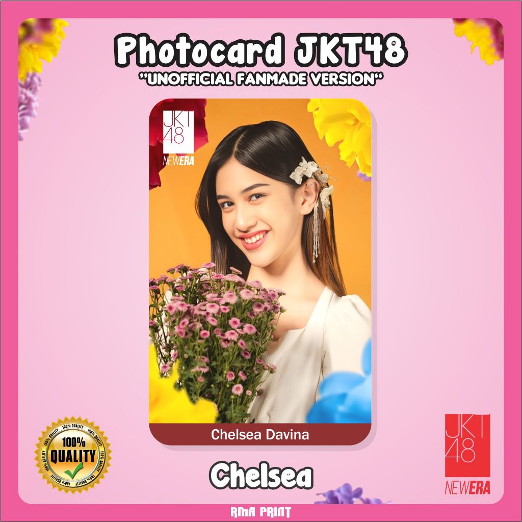 Jual Photocard Jkt Unofficial Fanmade Flowerful Shopee Indonesia