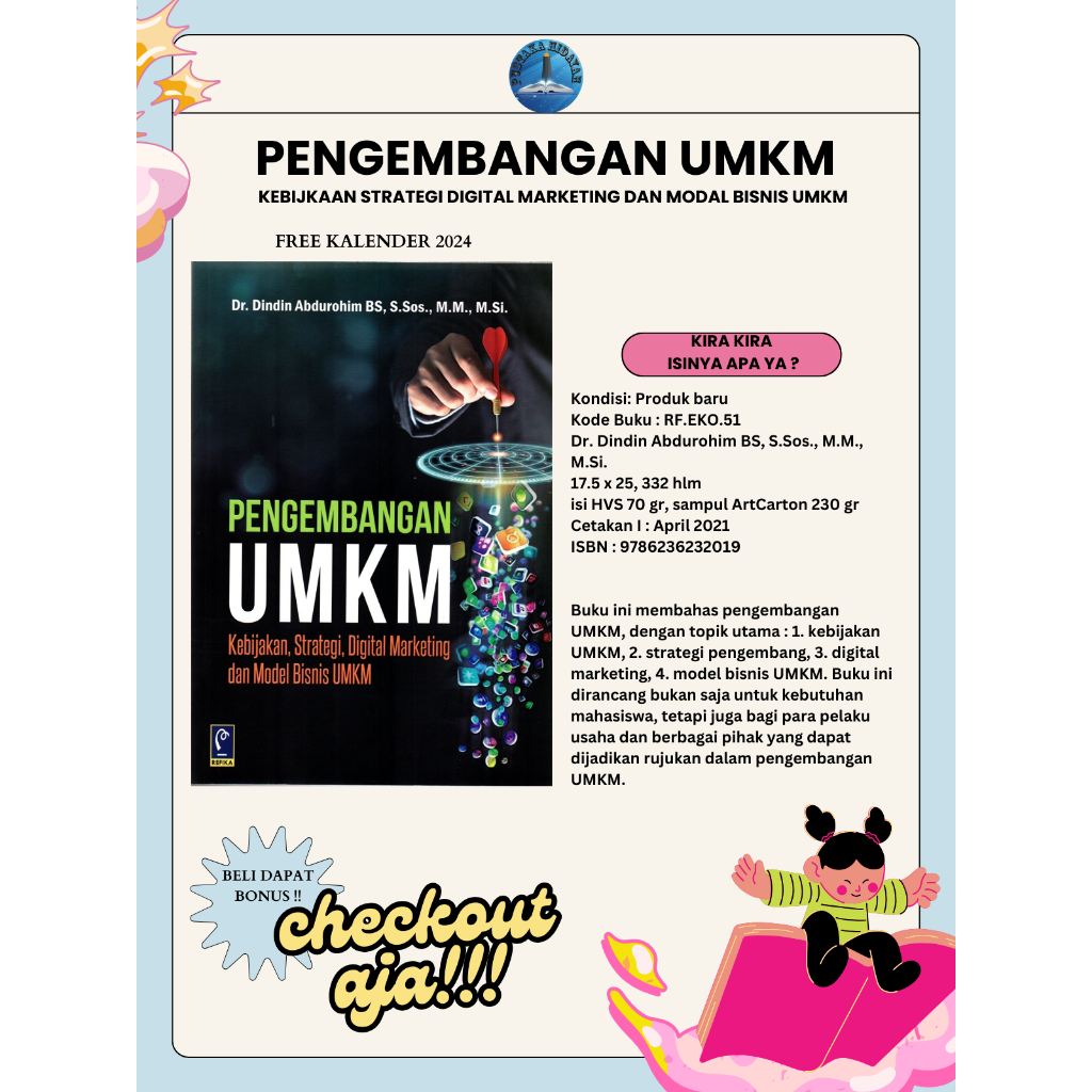 Jual Buku PENGEMBANGAN UMKM KEBIJAKAN STRATEGI DIGITAL MARKETING DAN