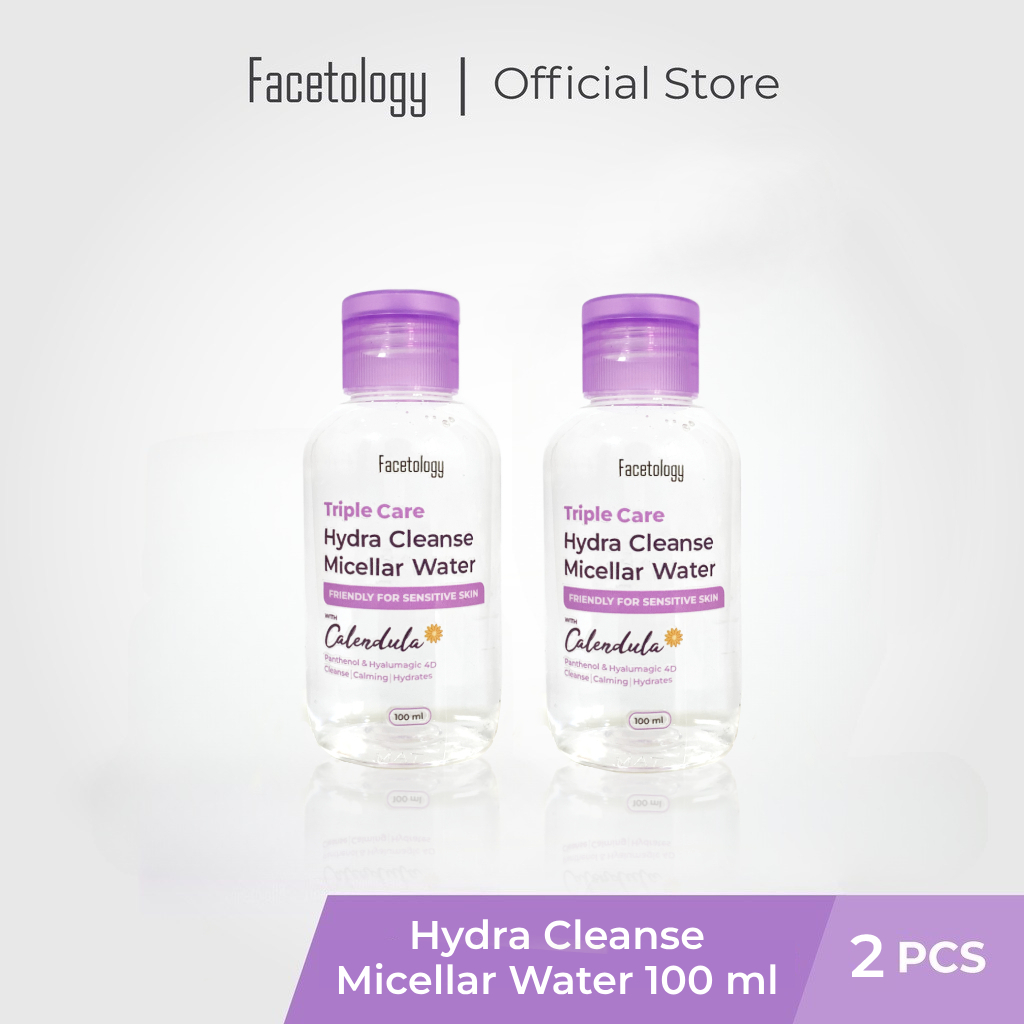 Jual Facetology Pcs Triple Care Hydra Cleanse Micellar Water Ml