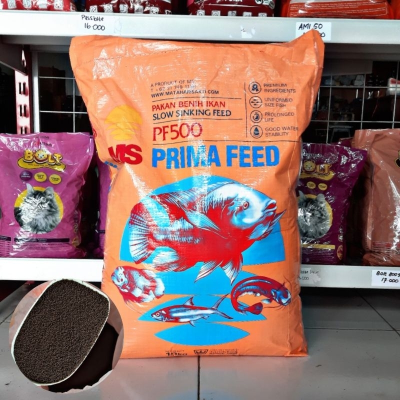 Jual PAKAN BENIH IKAN PF 500 PRIMA FEED KEMASAN REPACK ORIGINAL