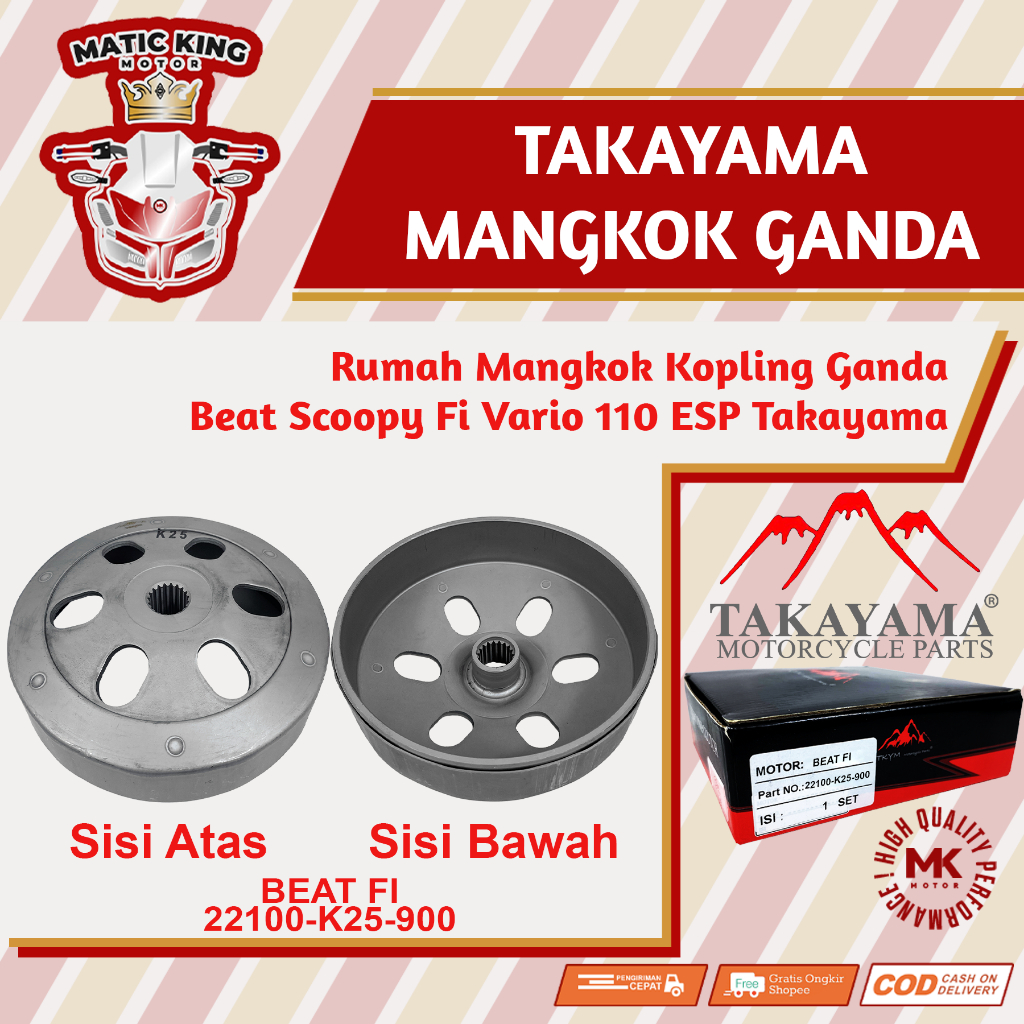 Jual Mangkok Rumah Kampas Ganda Kopling Beat Genio Scoopy Vario 110 Fi