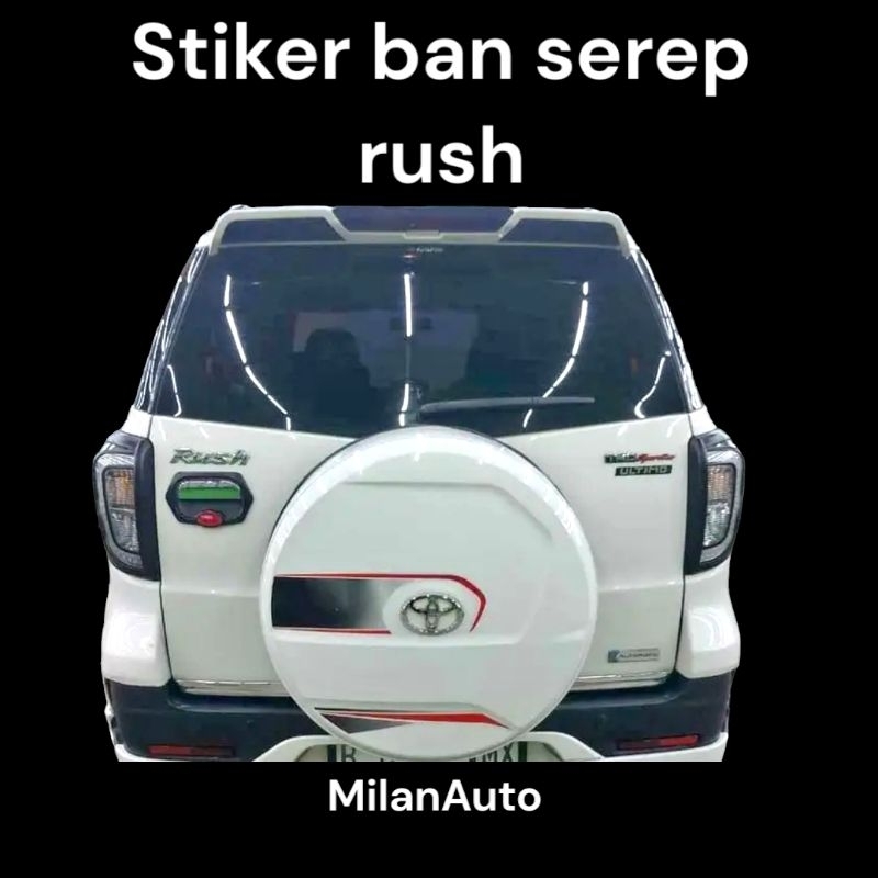 Jual Stiker Ban Serep Rush Cover Ban Serep Toyota Rush Stiker Trd