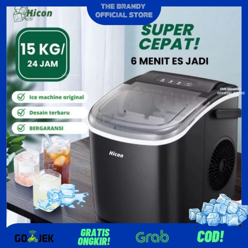 Jual Mesin Es Batu Portable 15kg Hicon Ice Maker Super Cepat Shopee