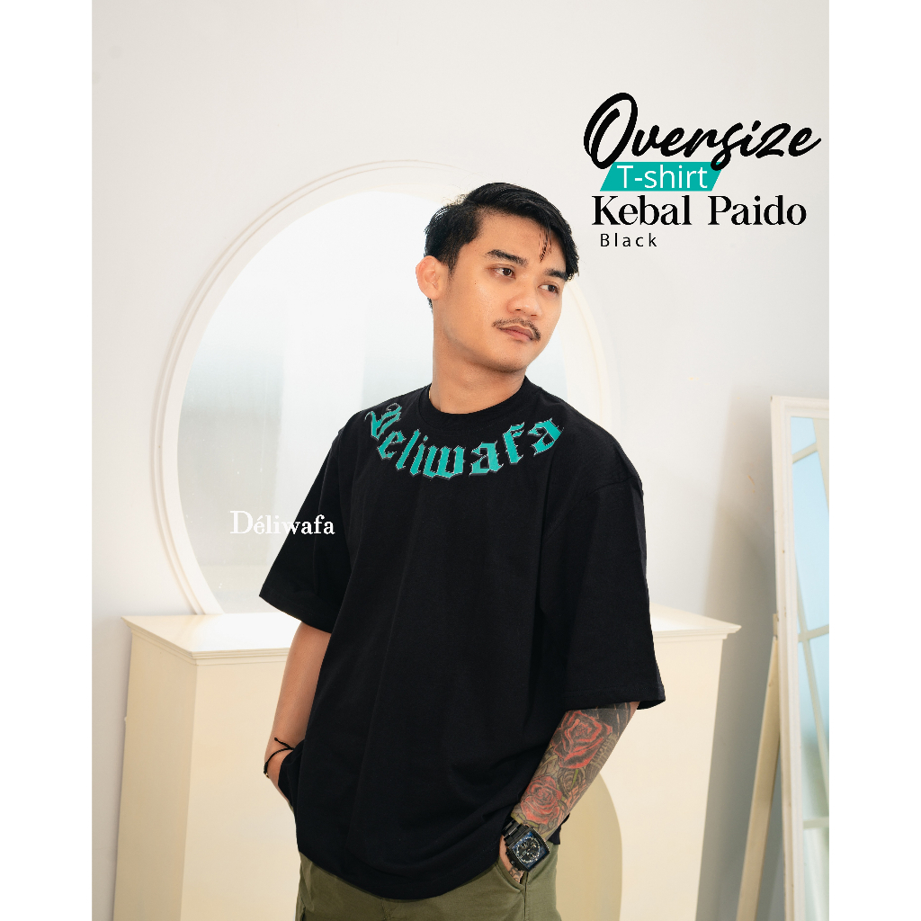 Jual Deliwafa Kebal Paido T Shirt Oversize Kaos Lengan Pendek