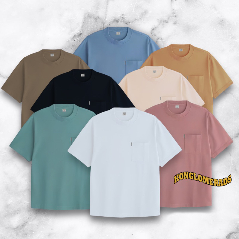 Jual 15 WARNA Kaos Polos Pocket Saku By KONGLOMERADS Shopee