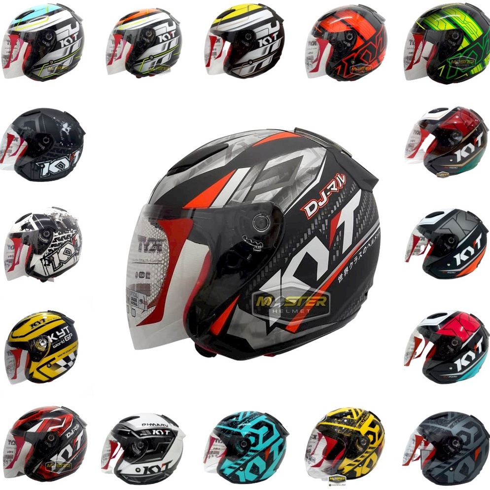 Jual Produk Premium Helm Kyt Half Face Kyt Dj Maru Motif L Xl