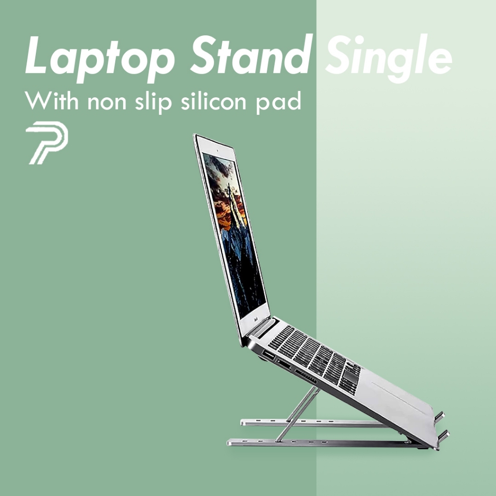 Jual Laptop Stand Portable Dudukan Tatakan Laptop Aluminium Alloy Level