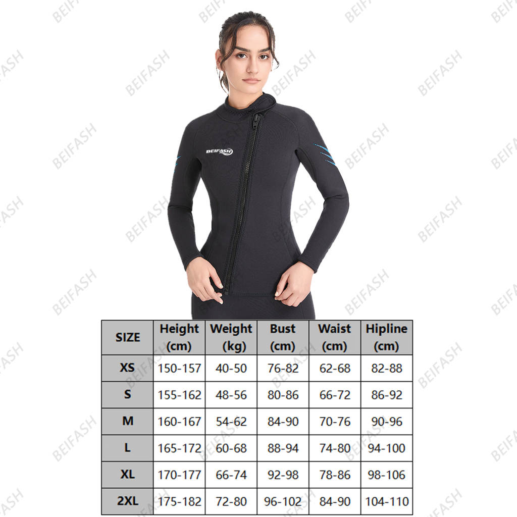 Jual BEIFASH Wetsuit 2MM Pria Wanita Scuba Diving Baju Selam Baju