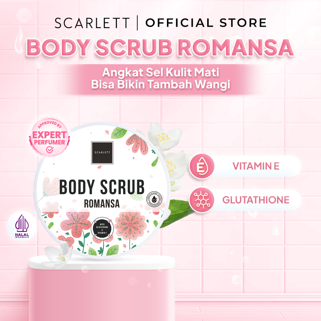 Jual Scarlett Whitening Body Scrub Romansa Menghaluskan Dan Melembabkan