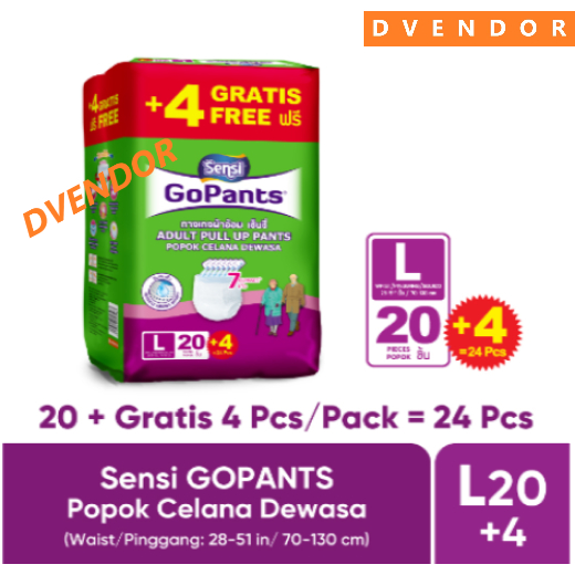 Jual SENSI GOPANTS POPOK CELANA DEWASA DIAPERS ADULT ANTI BOCOR LANSIA