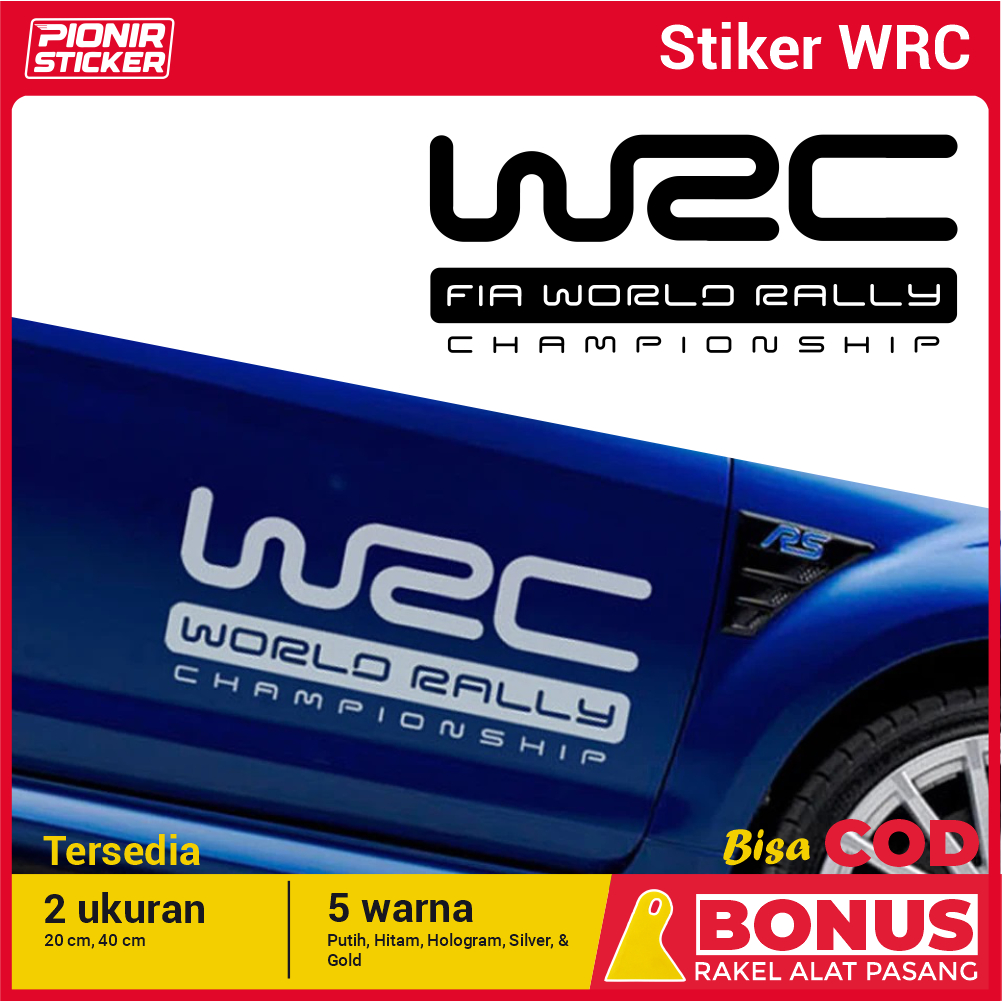 Jual Sticker WRC Cutting Sticker Sponsor Mobil WRC World Rally