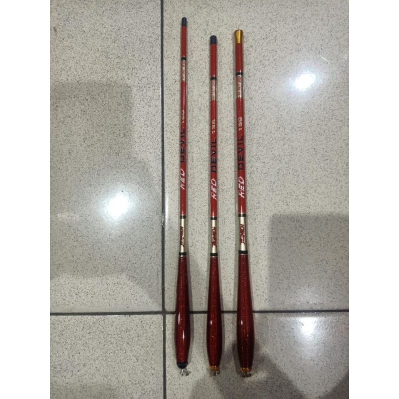 Jual Tegek Jigmen Red Devil 120 135 150 Micro Fishing Shopee Indonesia