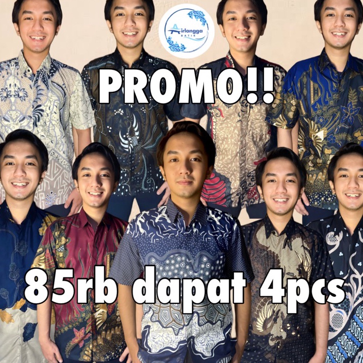 Jual Penawaran Spesial Promo Atasan Hem Batik Solo Pria Modern Kemeja