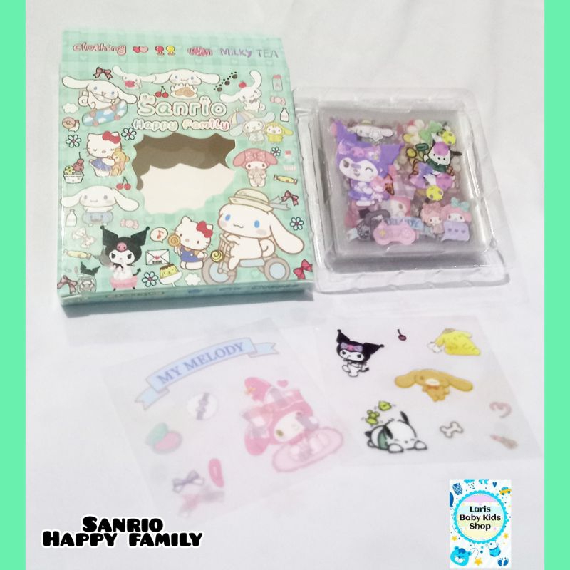 Jual 100 Lembar Sticker Sanrio Lotso Box Mini Kotak Kecil Waterproof