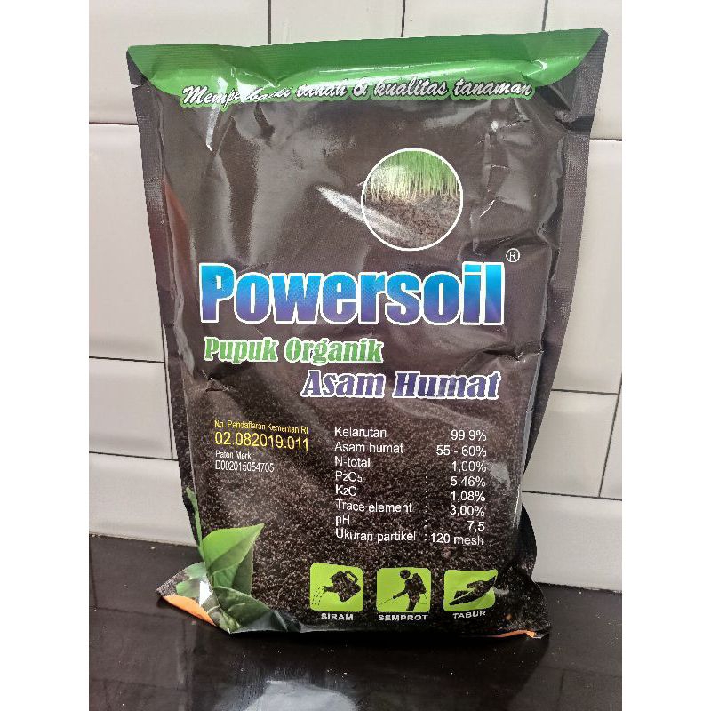 Jual Powersoil Asam Humat Pupuk Pembenah Tanah Kemasan Gram