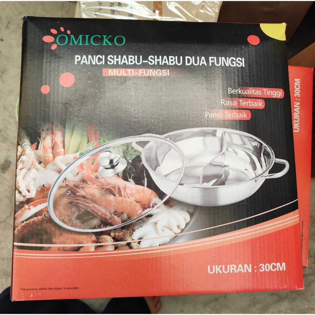 Jual Panci Shabu Shabu Sekat 28CM N 30cm Suki Shabu Stainless Pot