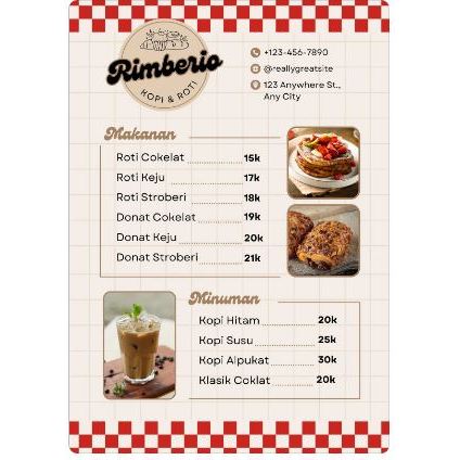 Jual Cetak Dan Desain Daftar Menu Minuman Ukuran F X Laminating