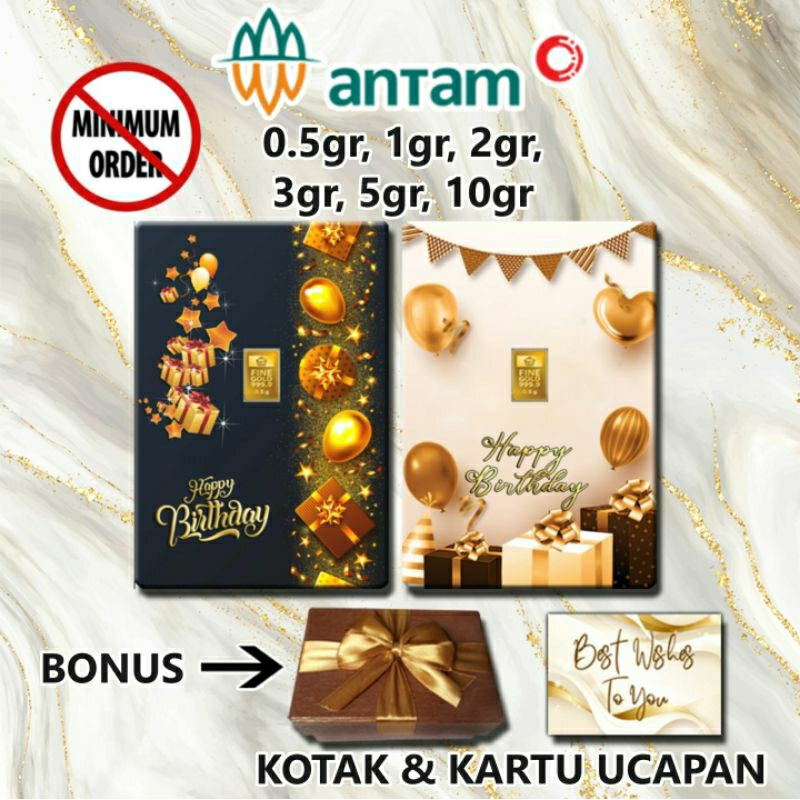 Jual LM Emas Antam Hampers Happy Birthday Gift Series Custom 03