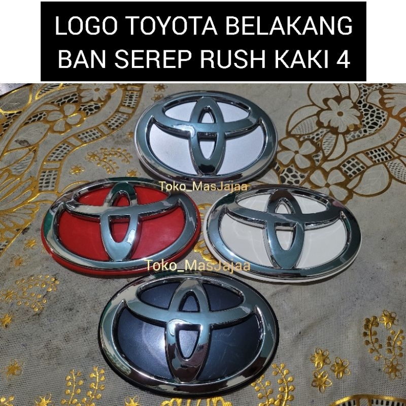 Jual Logo Toyota Ban Serep Belakang Rush Kaki Logo Cover