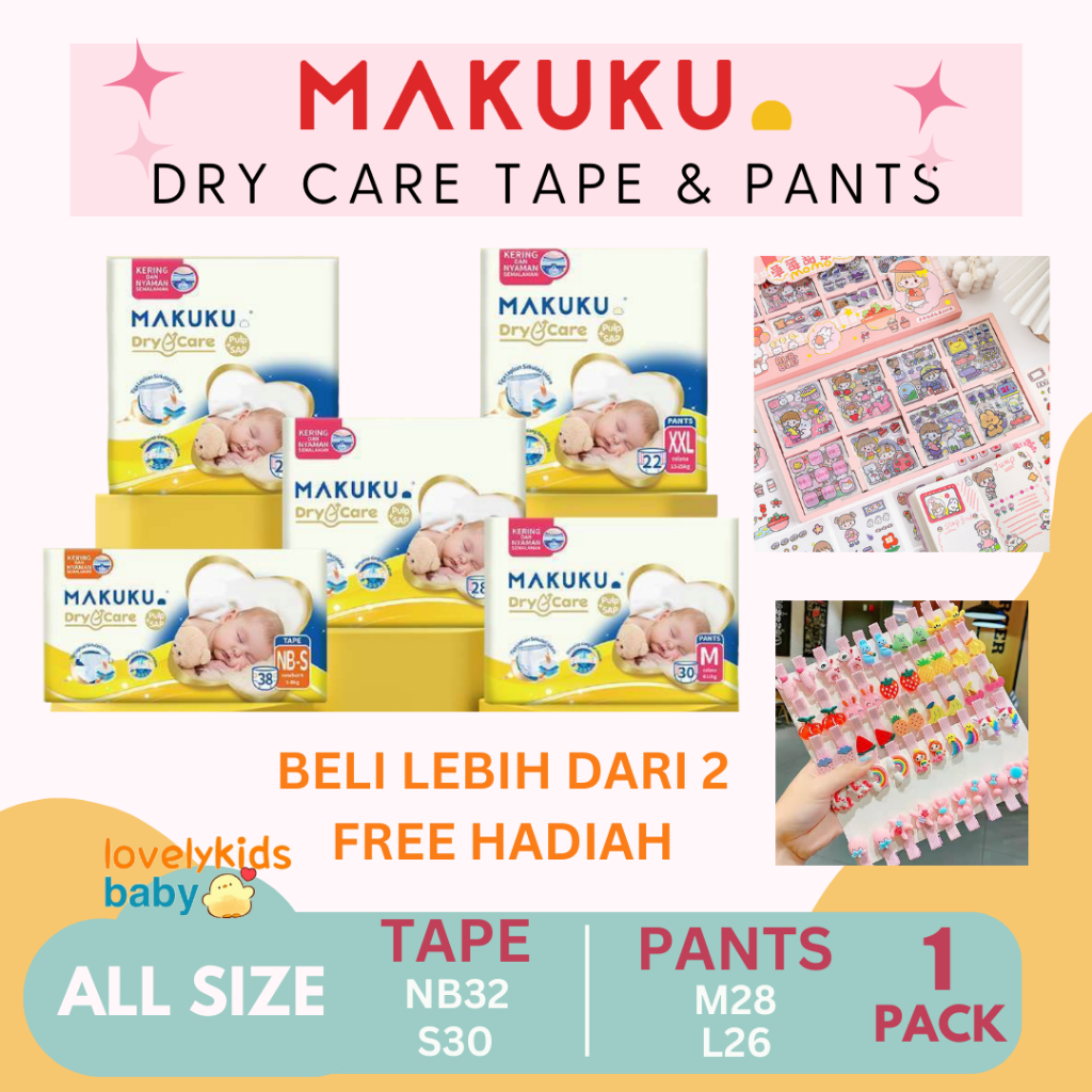 Jual Paling Murah Makuku Dry Care Pants Pulp Sap Nbs M L Xl