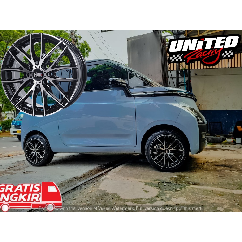 Jual PAKET VELG DAN BAN MOBIL RING 14 HSR NAPLES R14X6 UNTUK MOBIL