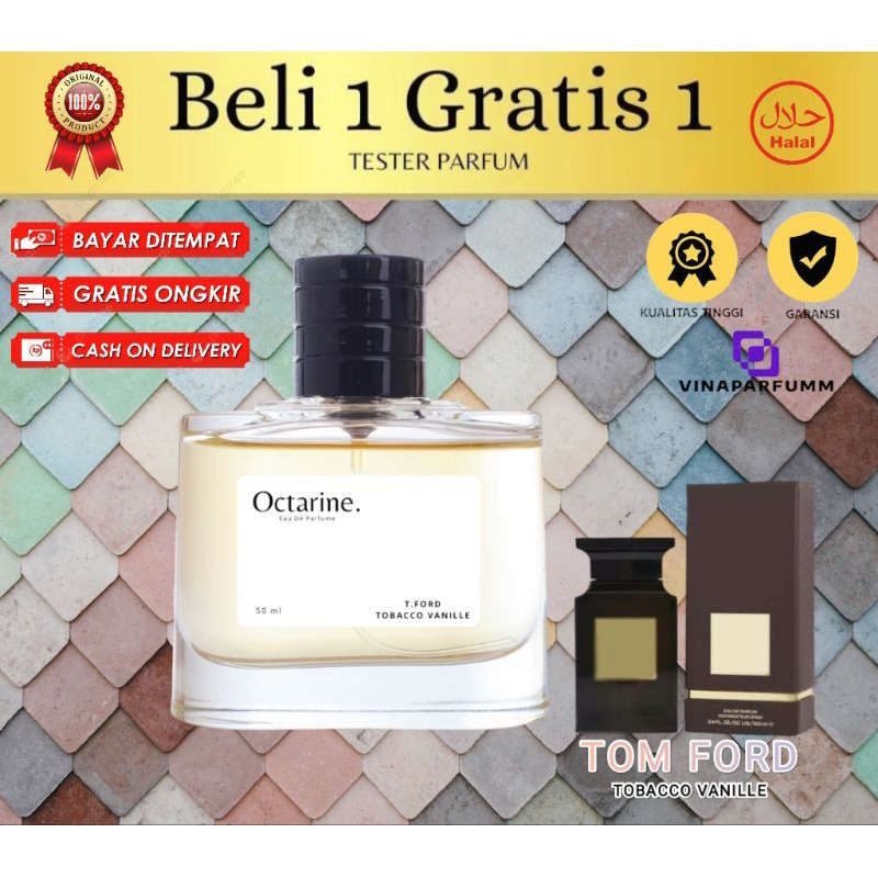 Jual Octarine Parfum Pria Wanita Tahan Lama Aroma Fresh Tobacco Elegant