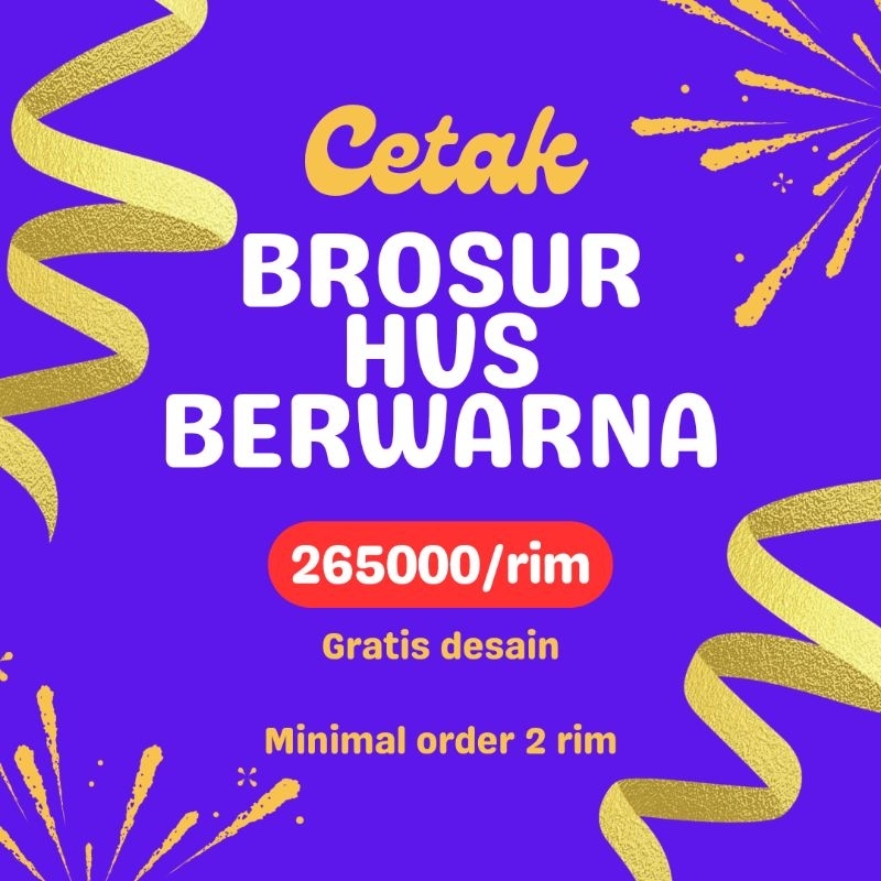 Jual Cetak Brosur Hvs A Berwarna Sisi Atau Sisi Shopee Indonesia