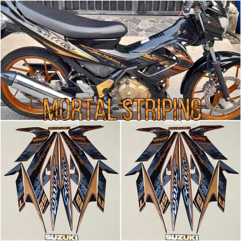 Jual Stiker Striping Lis Les Polet Bodi Motor Suzuki Satria Fu F