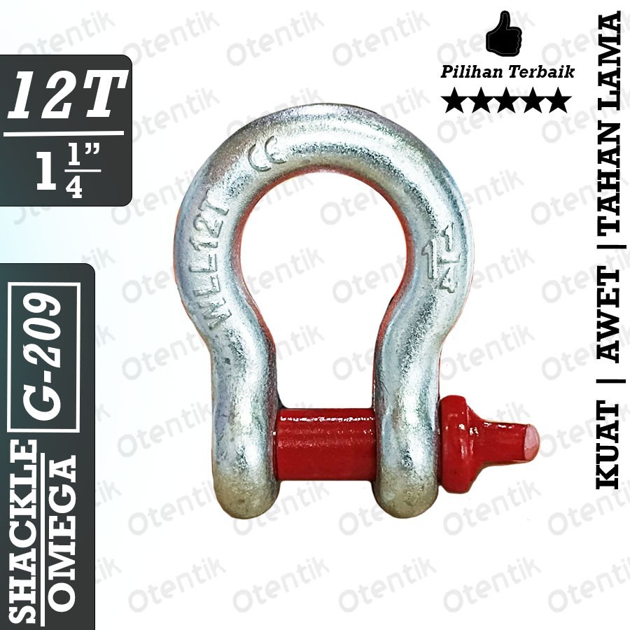 Jual SHACKLE OMEGA 12 TON KLEM SHAKEL 12TON SAKEL SEGEL 12T