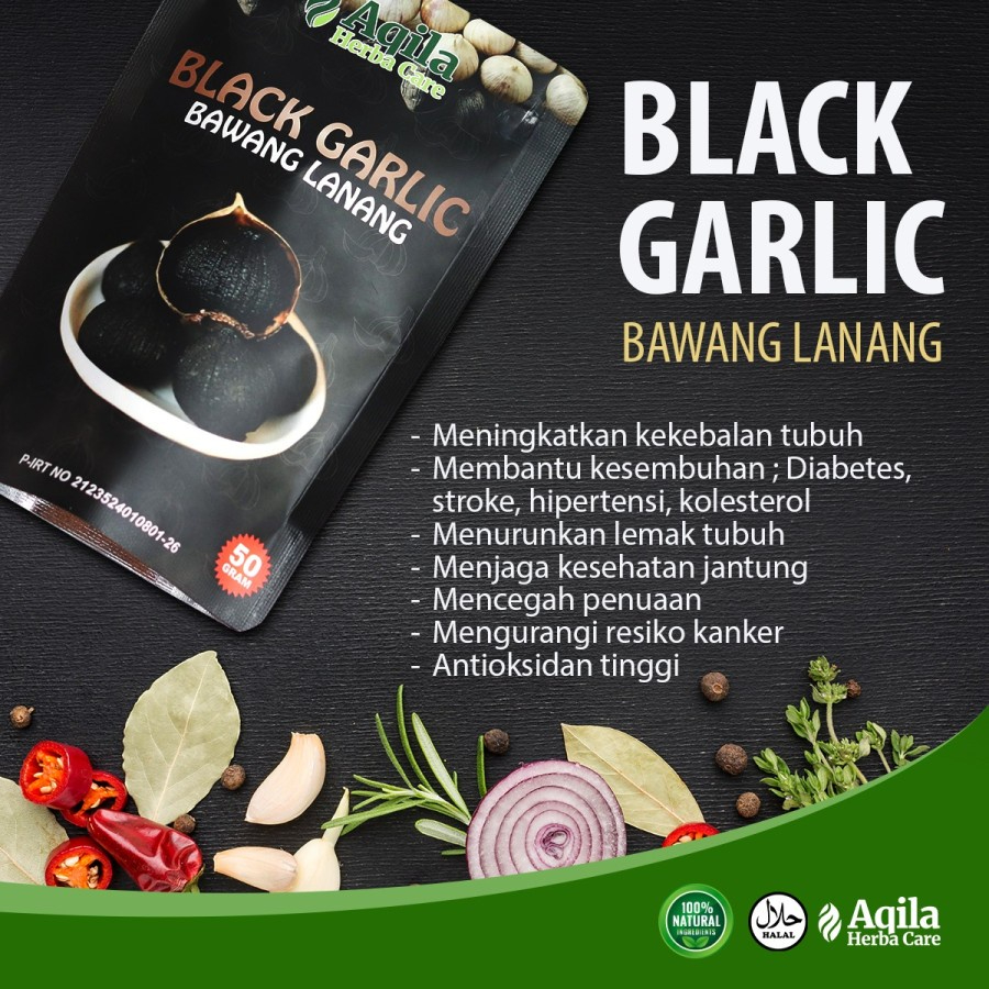 Jual Black Garlic Bawang Hitam Lanang Tunggal Herbal Original