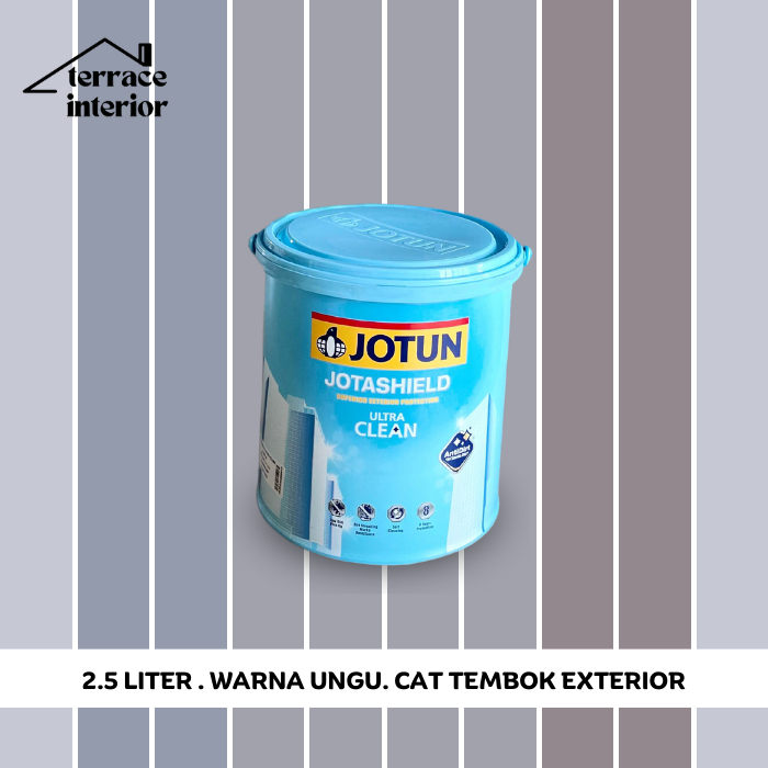 Jual Cat Tembok Jotashield Ultra Clean Jotun Warna Ungu L Shopee