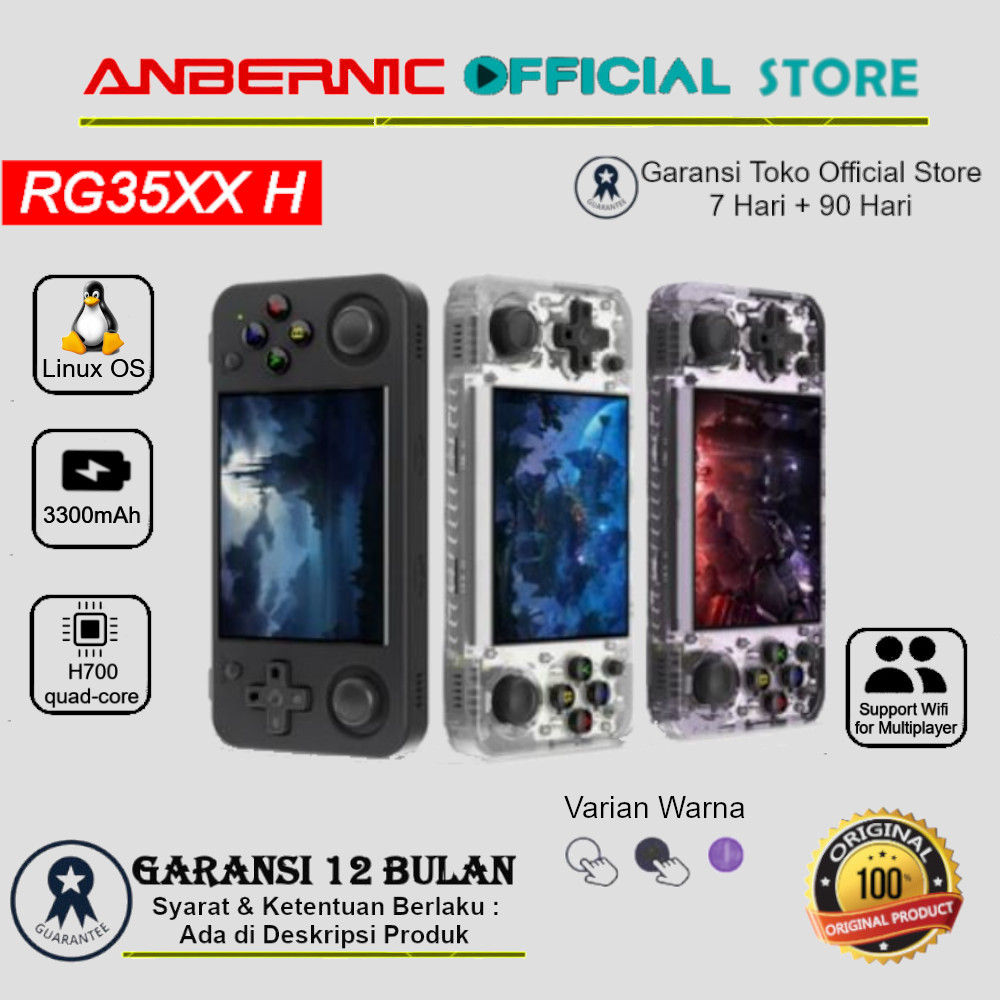 Jual Anbernic Rg Xx H Portable Handheld Retro Video Game Console