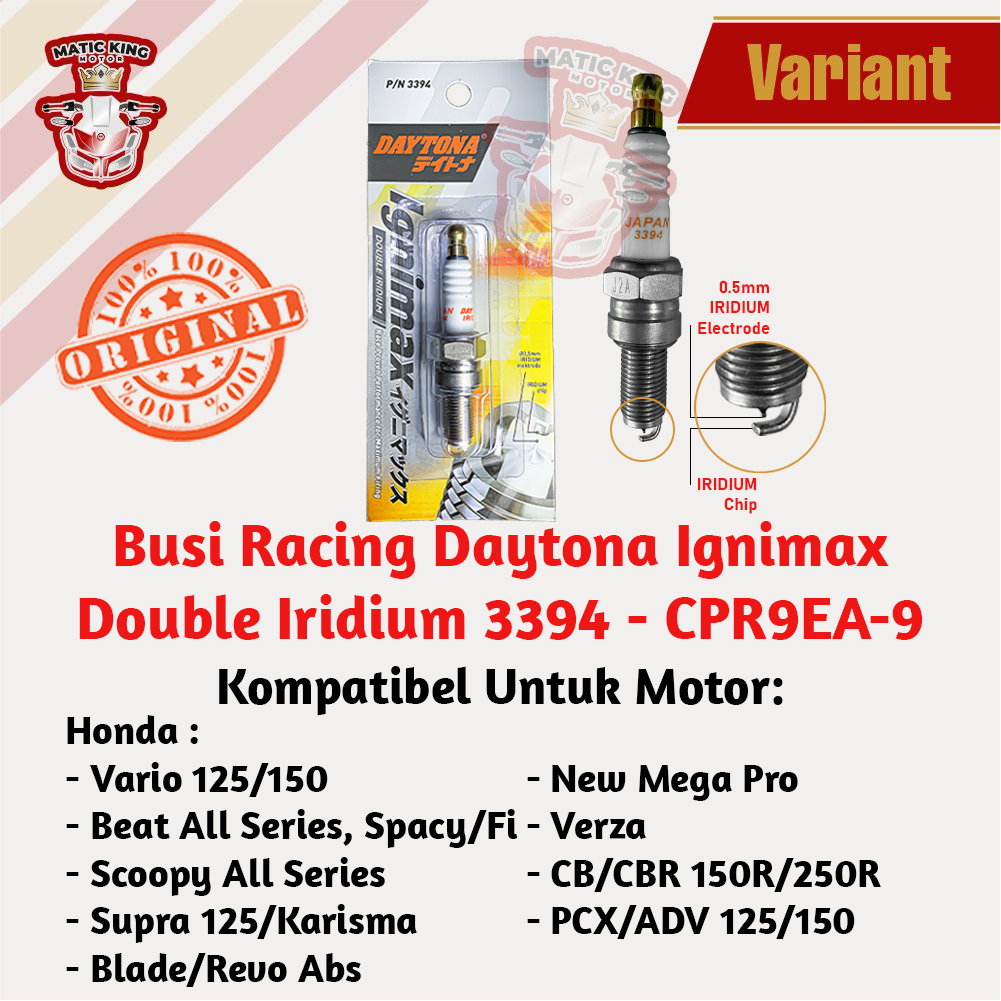 Jual Daytona Busi Racing Double Iridium Honda Pcx Vario Adv New Abs