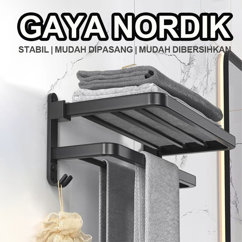 Jual Rak Handuk Rak Gantungan Handuk Rak Jemuran Kamar Mandi Alumunium