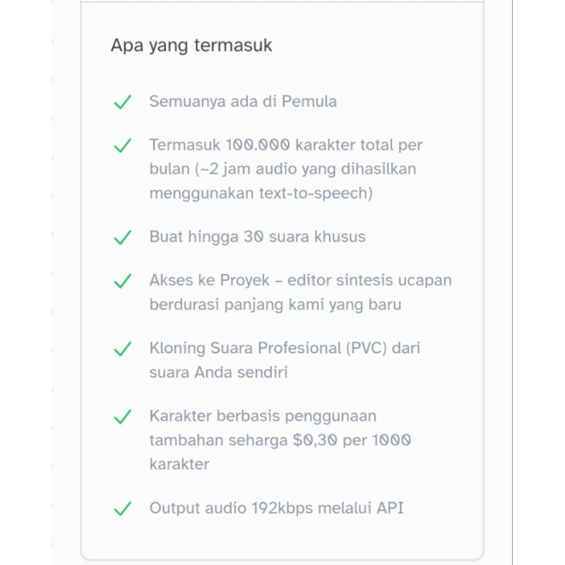 Jual ELEVENLABS AI Voice Cloning Premium 1 Bulan Private Bergaransi