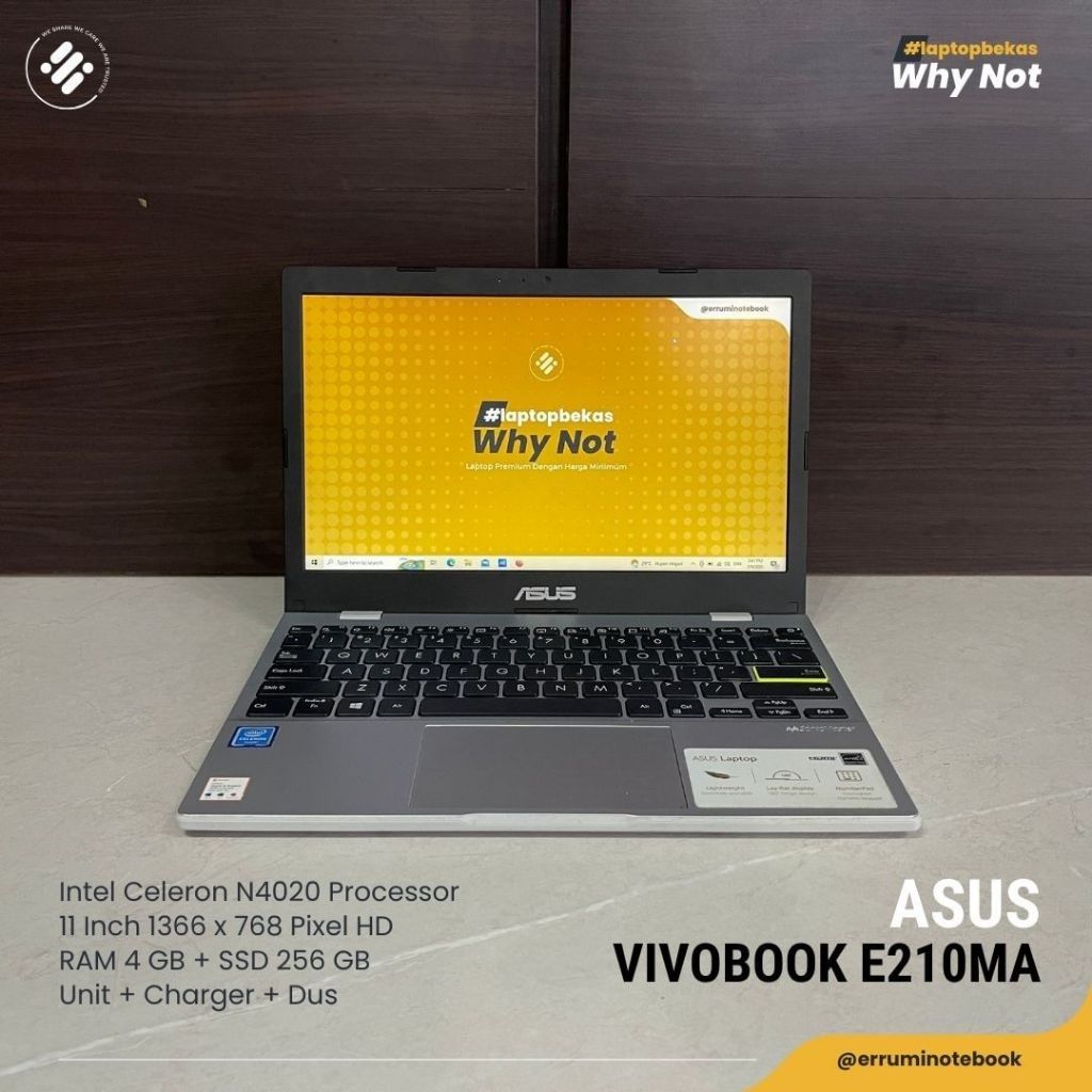 Jual ASUS VIVOBOOK E210MA CELERON N4020 RAM 4GB SSD 256GB Shopee