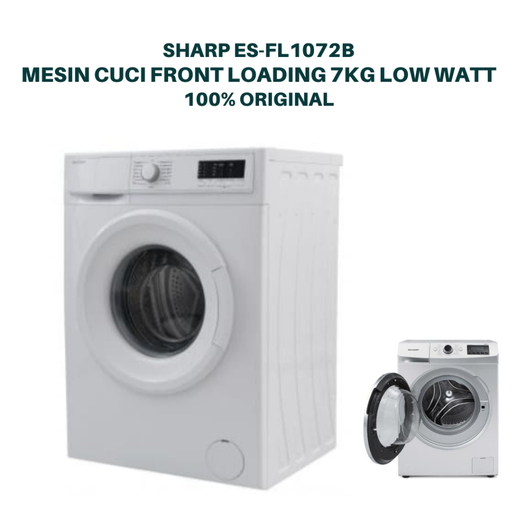 Jual Sharp Es Fl B Mesin Cuci Front Loading Kg Low Watt Shopee