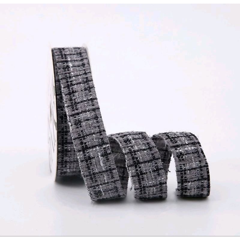 Jual Pita Korea 118 Ribbon Tweed Sz 2 5 Cm Per 1 Yard 90 Centi