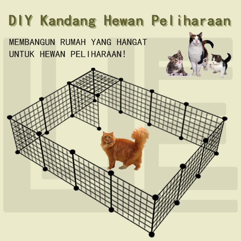 Jual Kandang Diy Kucing Pagar Besi Diy Anjing Kandang Hewan Peliharaan